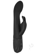 Vibes Of New York Rabbit Massager Rechargeable Silicone Vibrator - Black