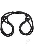 Merci Hogtied Bind And Tie 6mm Hemp Wrist Or Ankle Cuffs - Black
